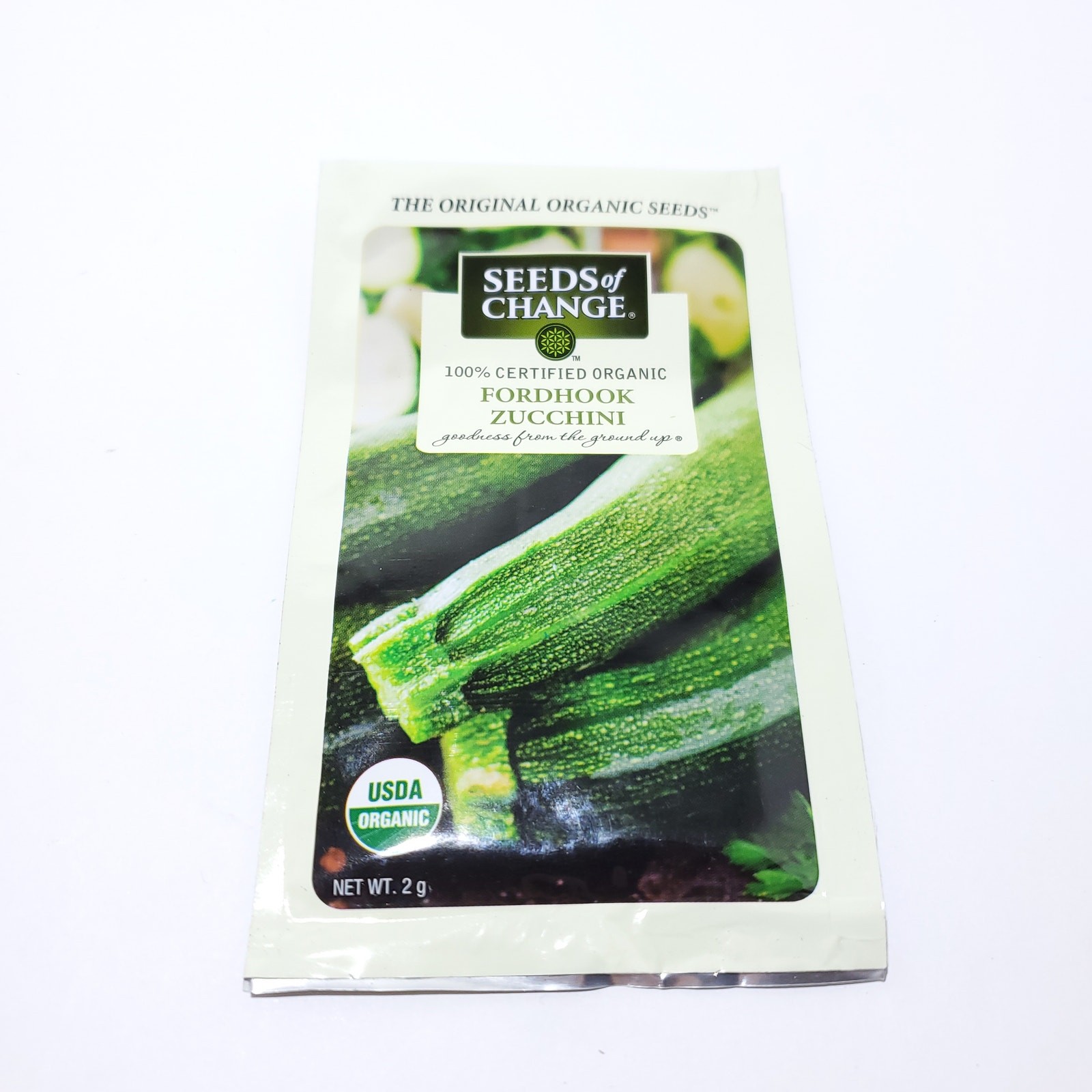 Seeds of Change Organic (2025) – 1pk 2g Fordhook Zucchini Squash Garden Seeds
