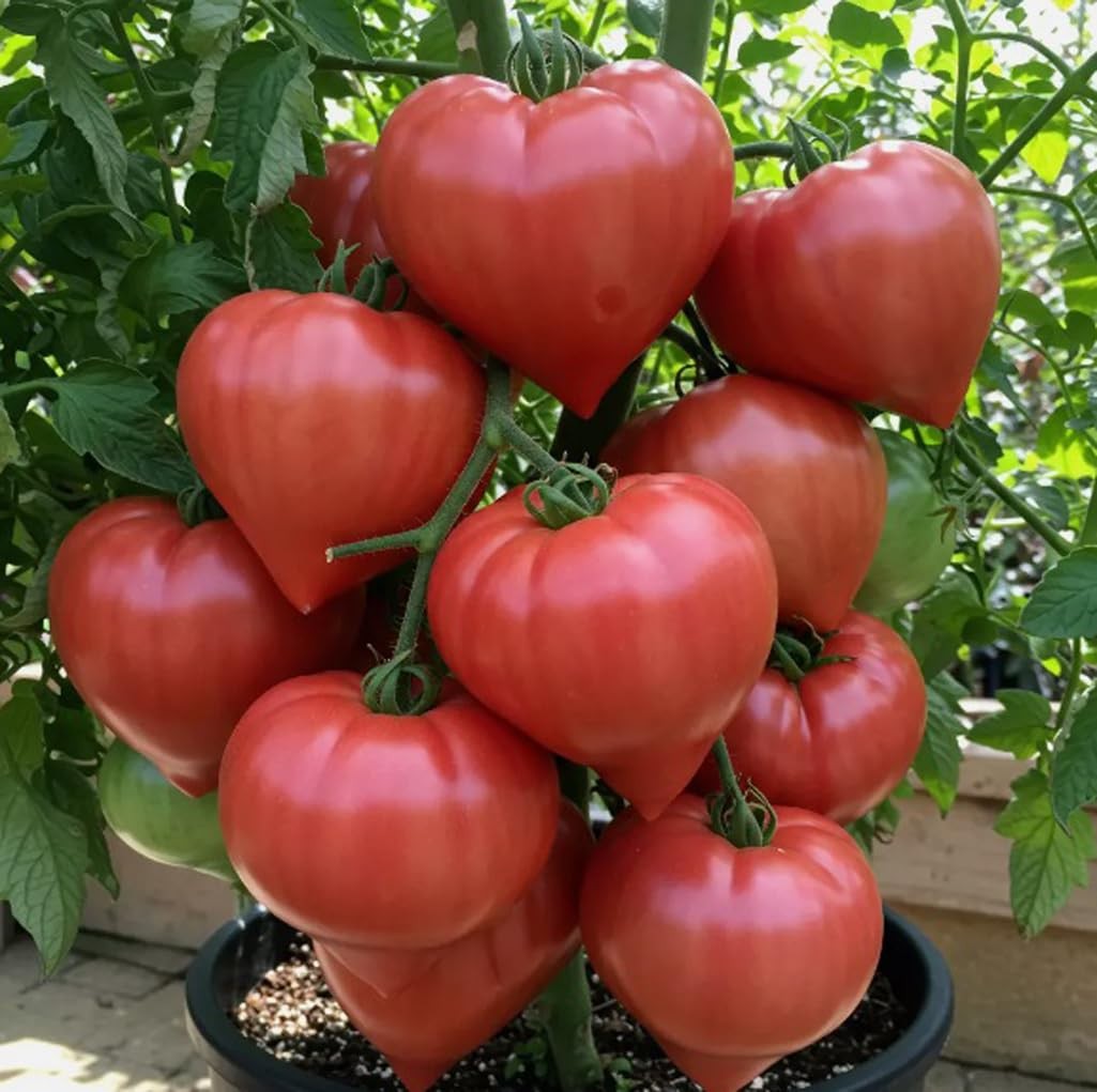 Rare Giant Oxheart Tomato Seeds Heirloom Vegetable Seeds for Gardeners