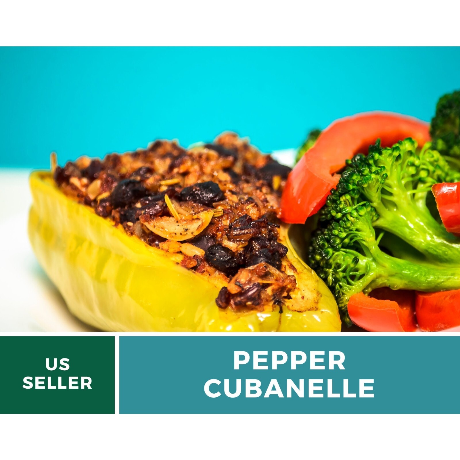 Pepper, Cubanelle Sweet seeds – Heirloom Vegetable (Capsicum annuum) – Mild and