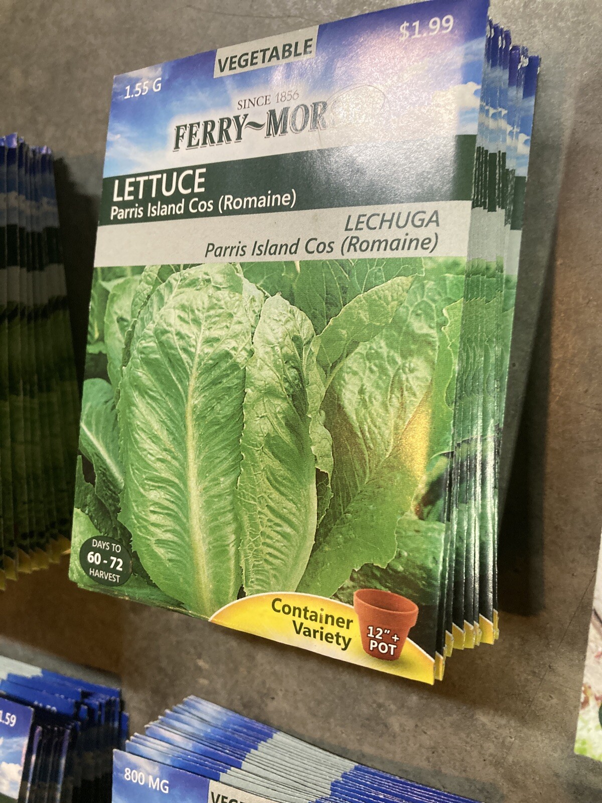 130 Ferry Morse Lettuce Seed Packs 7 Kinds Vegetable Free Shipping
