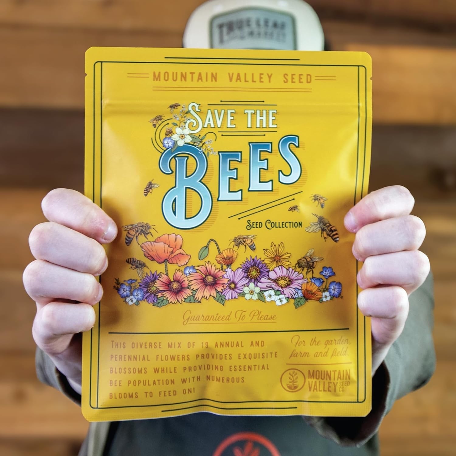 Bee-Friendly Wildflower Seed Blend – 80,000+ Seeds in Resealable Pack
