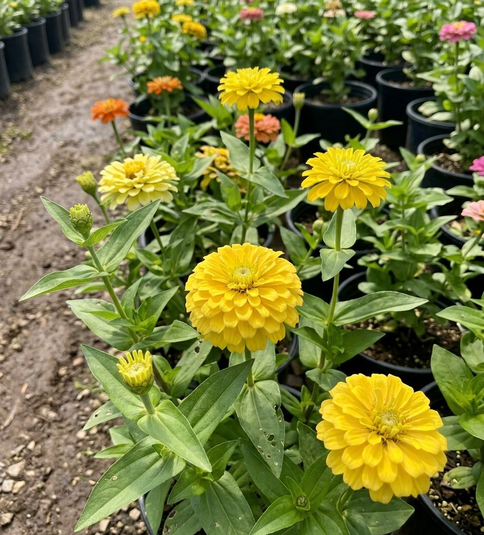Zinnia Ornamental Flower Seeds 200 Count – For Outdoor Home Planting Areas
