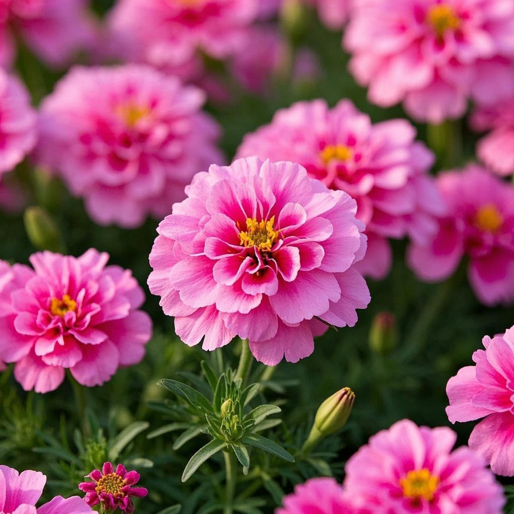 1000+ Perennial Marigold Flower Seed for Planting Outdoor-Sparky Mix French Mari
