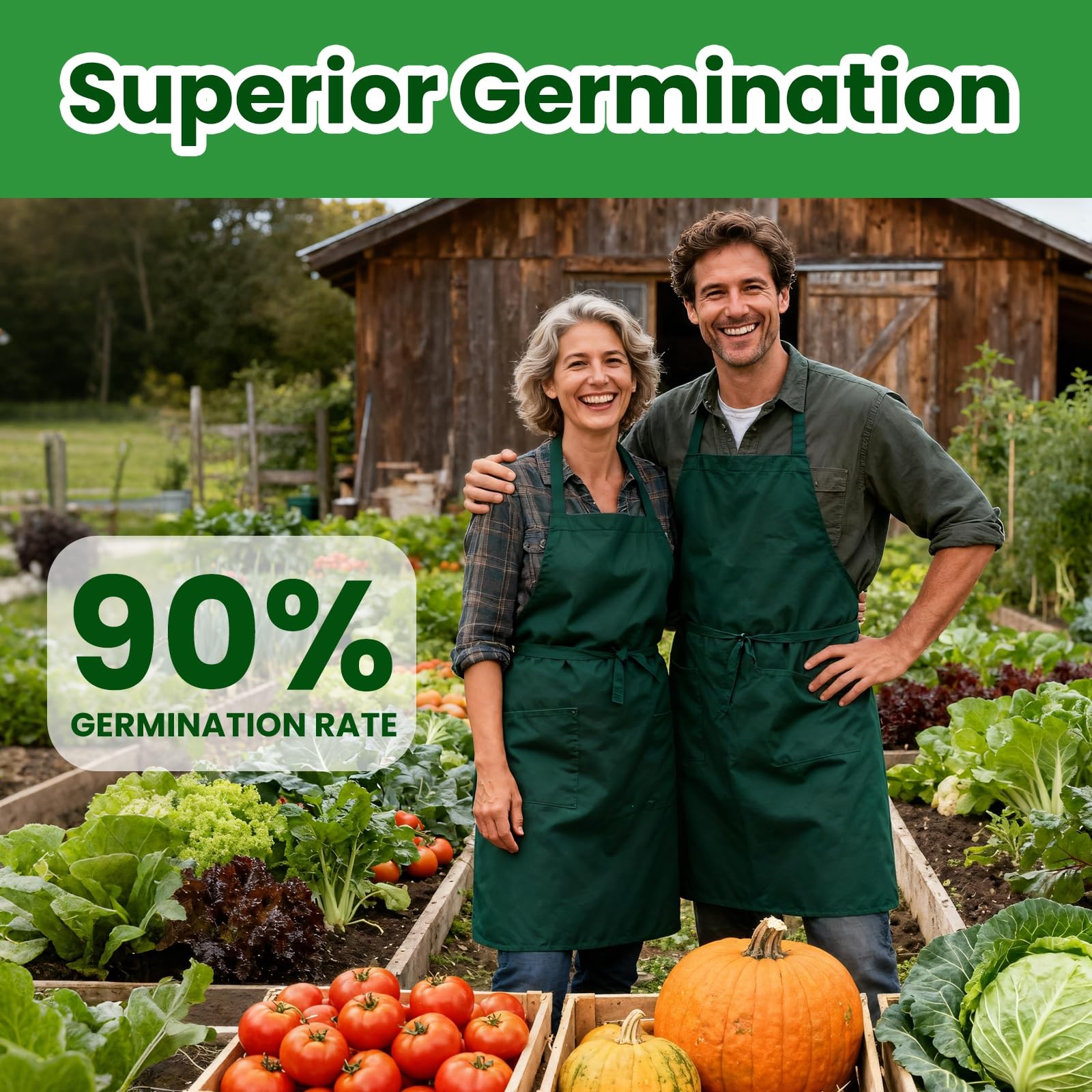 Vegetable Seeds 55 PCS Heirloom Non-GMO Garden Seeds for Outdoor Planting Gift