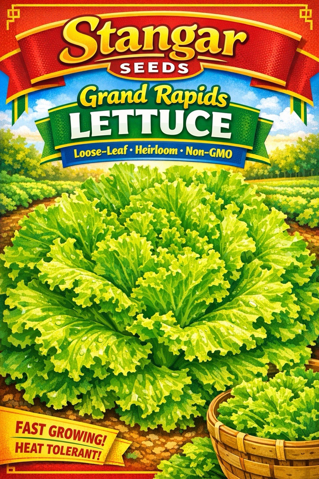 Stangar Grand Rapids Lettuce Seeds