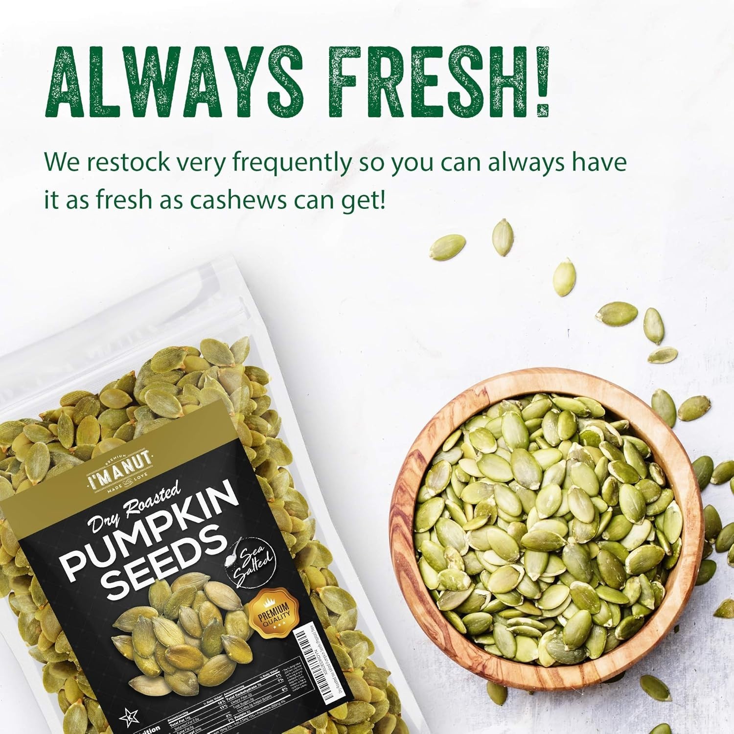 Oven Toasted Pumpkin Seeds – Gluten & Peanut Free, & Keto Friendly