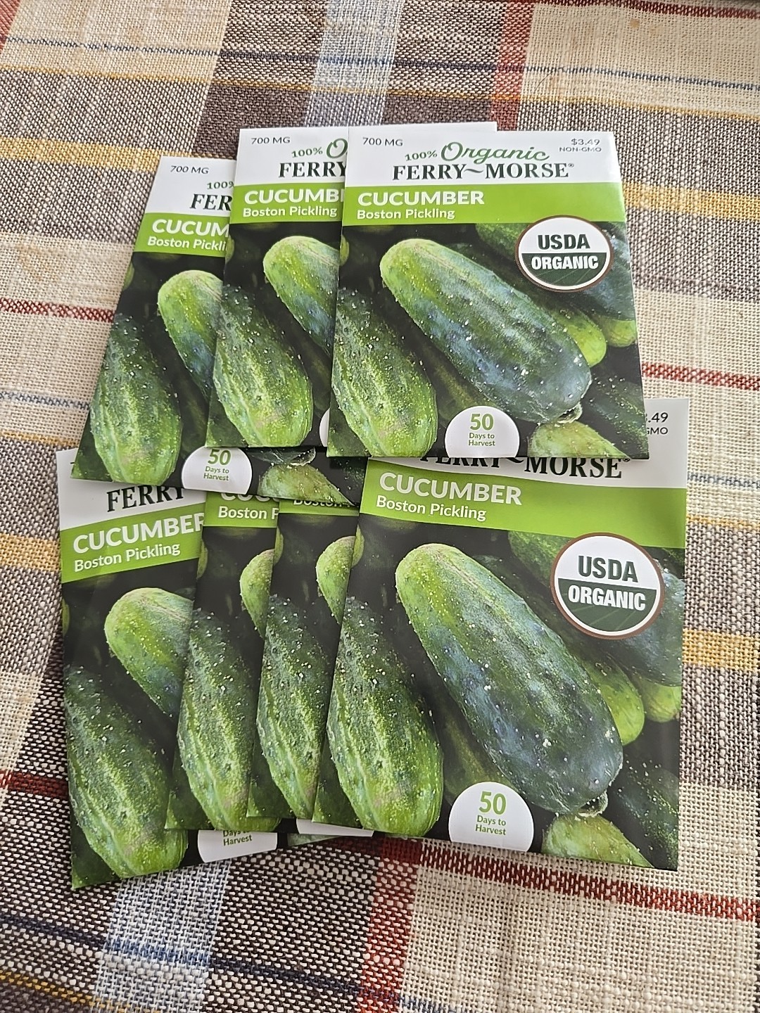 Ferry-Morse 2025 Seed Cucumber Boston Pickling Organic 700Mg