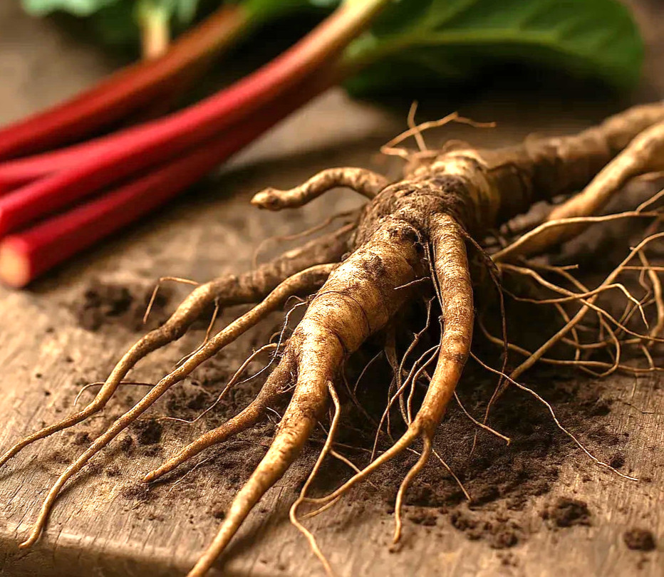 Rhubarb Crown Division 1 Large Root Cherry Crimson Red Rhubarb Strawberry Pie