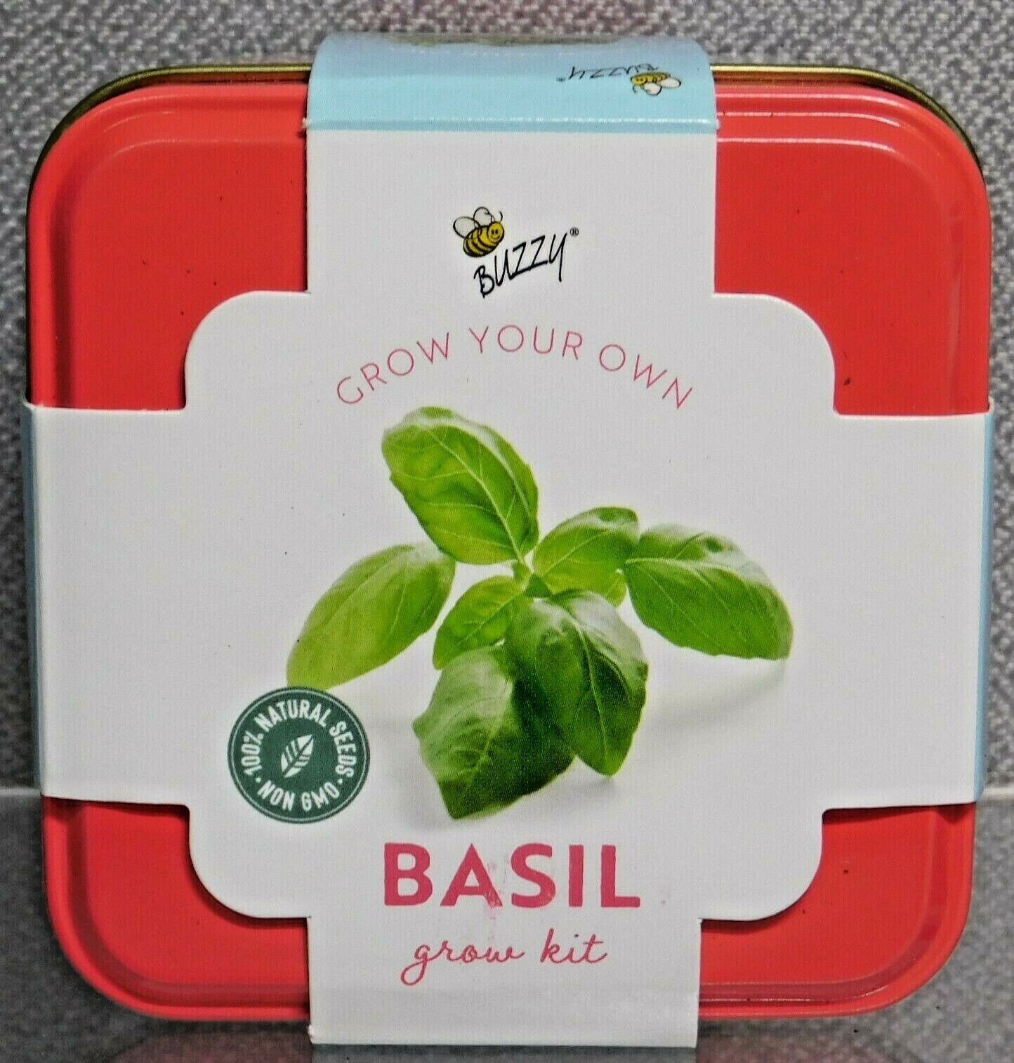 Buzzy Grow Your Own Basil Kit with Planter, Seeds, & Growing Medium