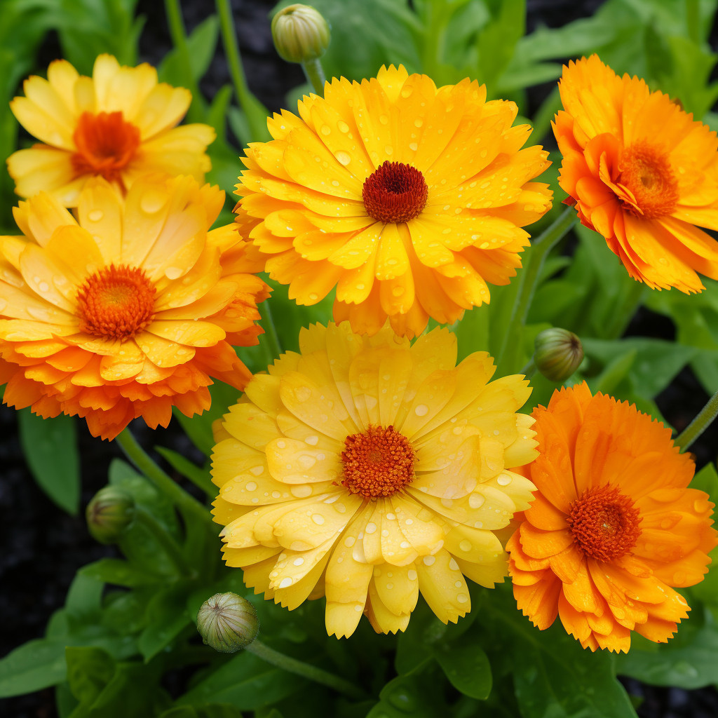 50+ Pacific Beauty Calendula Seeds – 100% Heirloom – Non-GMO – Open Pollinating