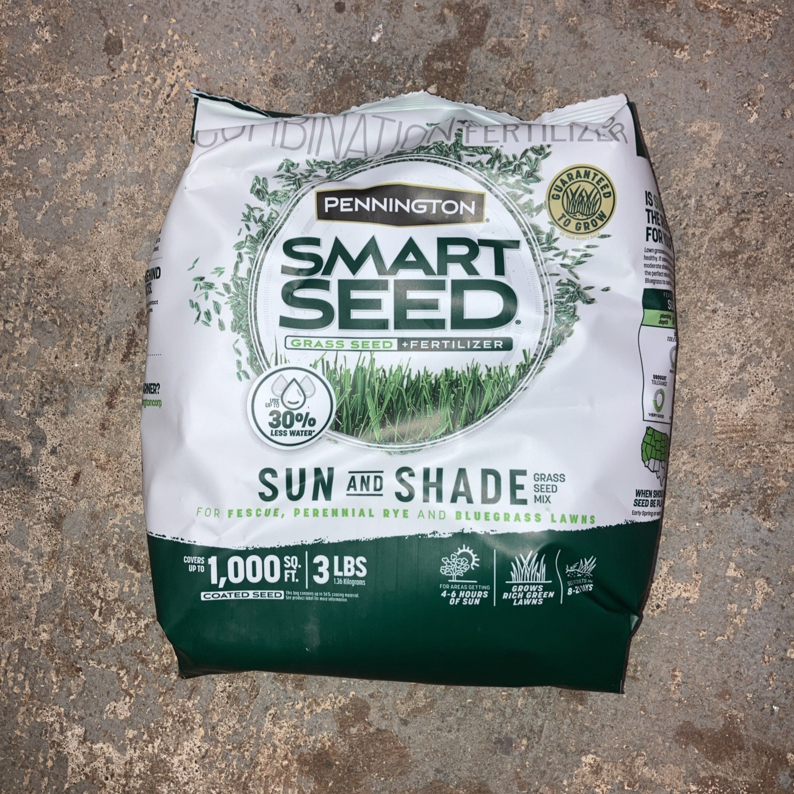 Pennington smart seed 3lb sun & shade