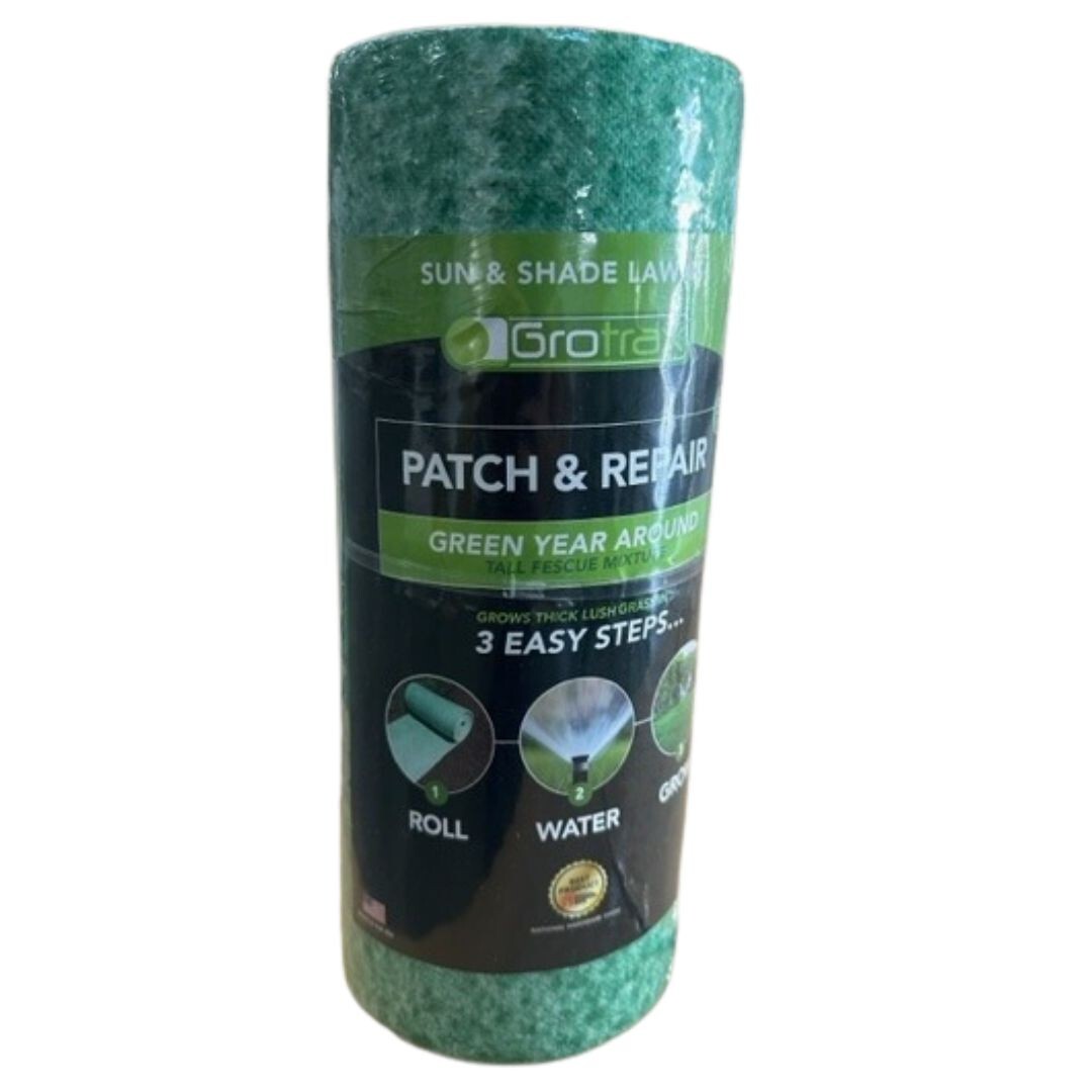 2 PK – Biodegradable Grass Seed Mat, Year Round Green – 50 Sq Ft Quick Fix Rolls