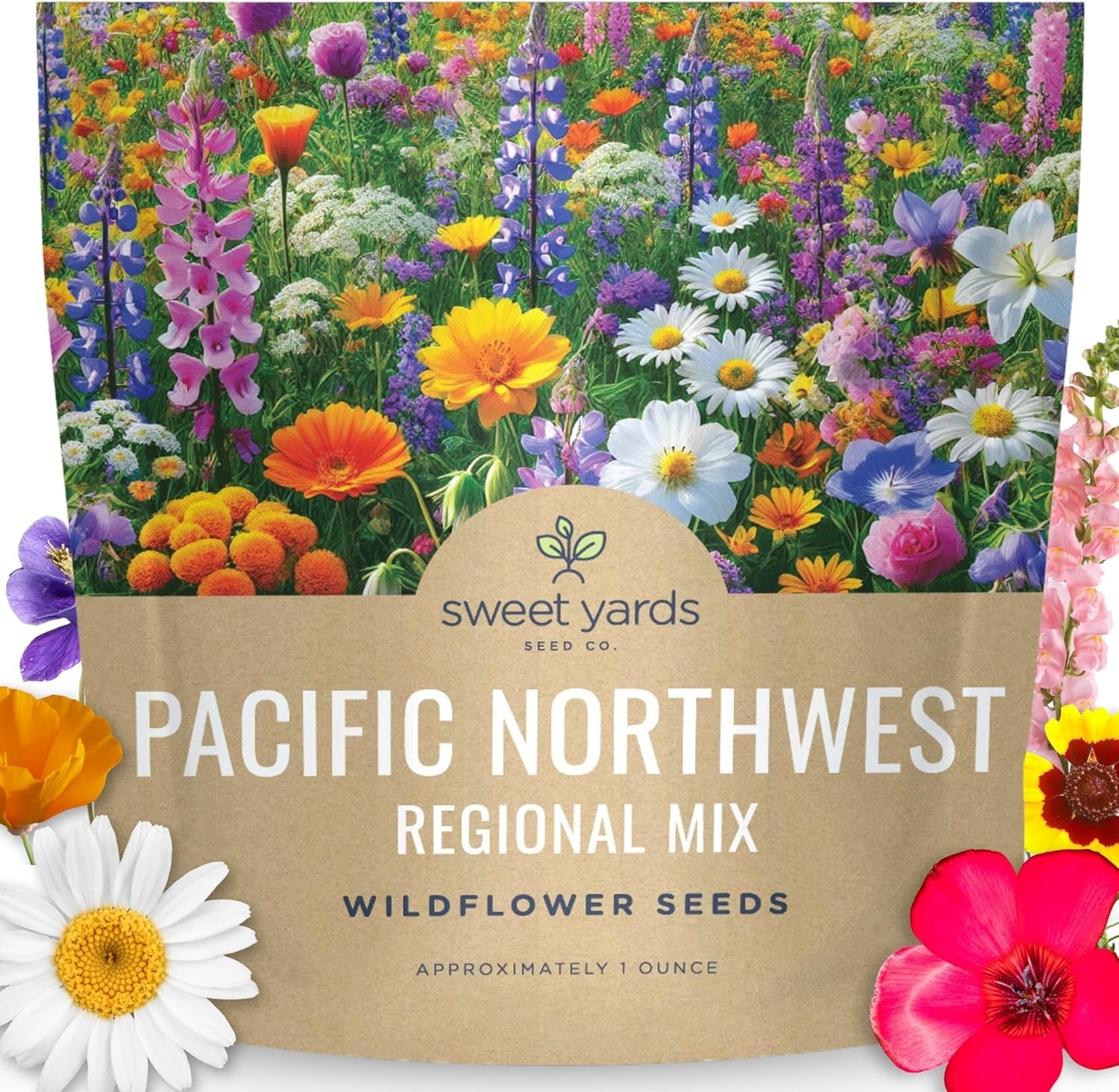 Transform Your Garden with 24,000 Pacific Northwest Wildflower Seeds – 1 Oz