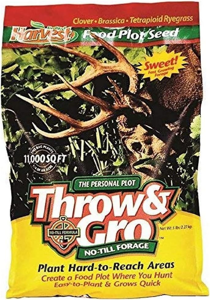 Nutrient-Rich Evolved Harvest No-Till Deer Forage Seeds – 5 Lbs for Rapid Growth