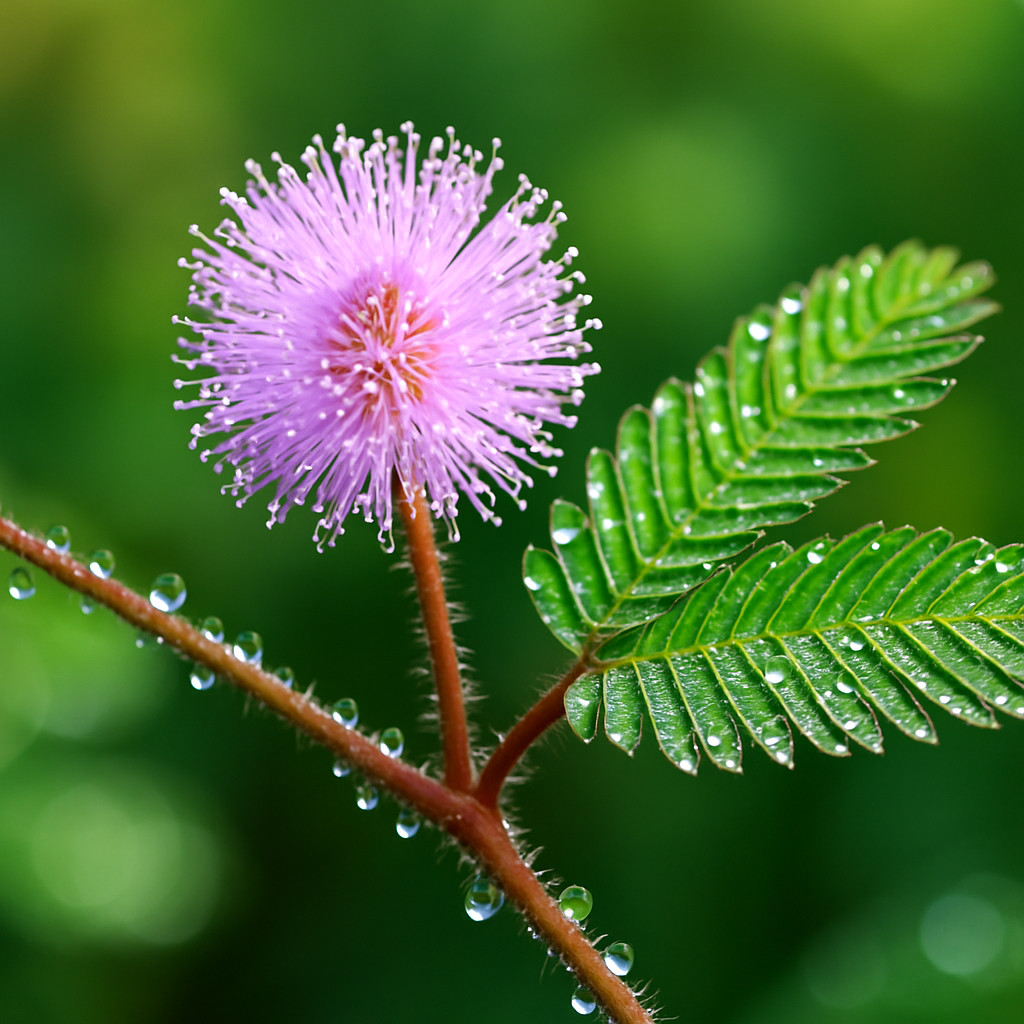 100+ MIMOSA PUDICA SENSITIVE PLANT SEEDS | TOUCH‑ME‑NOT FUN HOUSEPLANT | USA