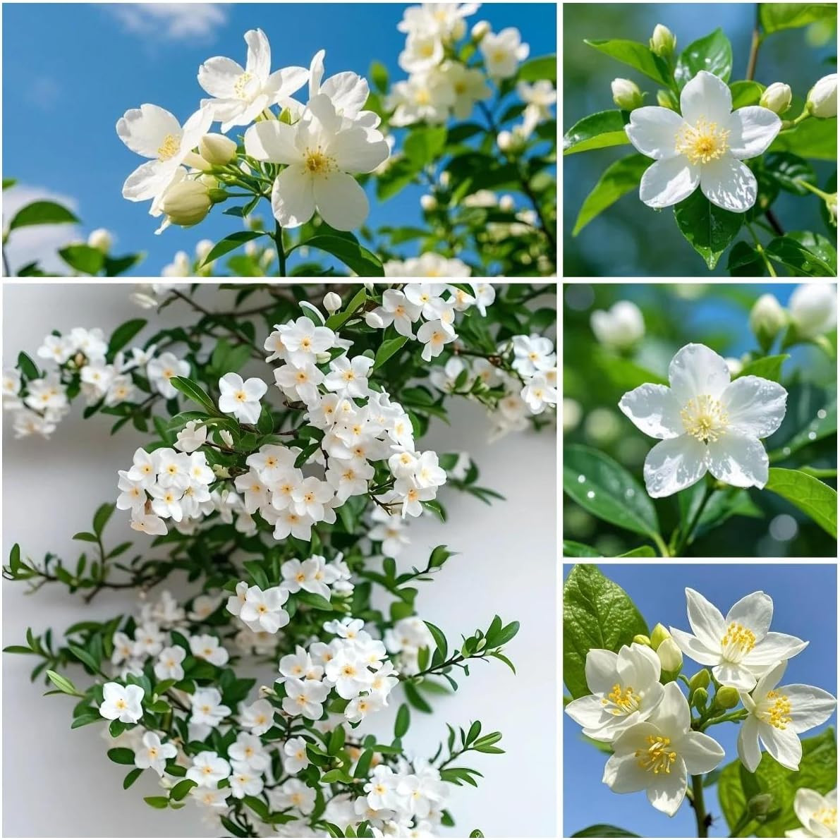 410 Climbing Jasmine Seeds for Planting – Fragrant White Flowering Vine – Perenn