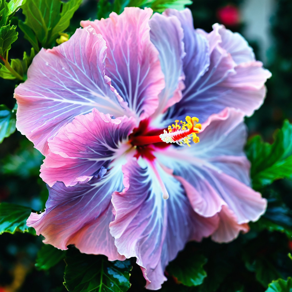 20 Hibiscus Seeds Flowers Flower Seed Perennial Bloom ” Blue Purple”