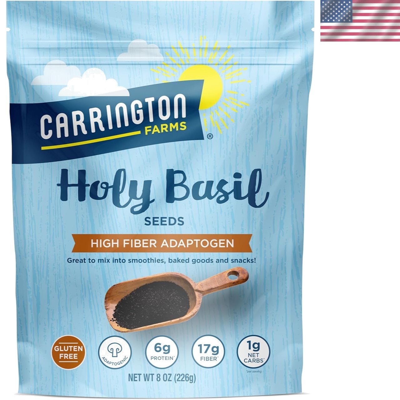 Holy Basil Seeds – Gluten Free, Paleo, Keto, High Fiber Seeds – Plant-Based, …