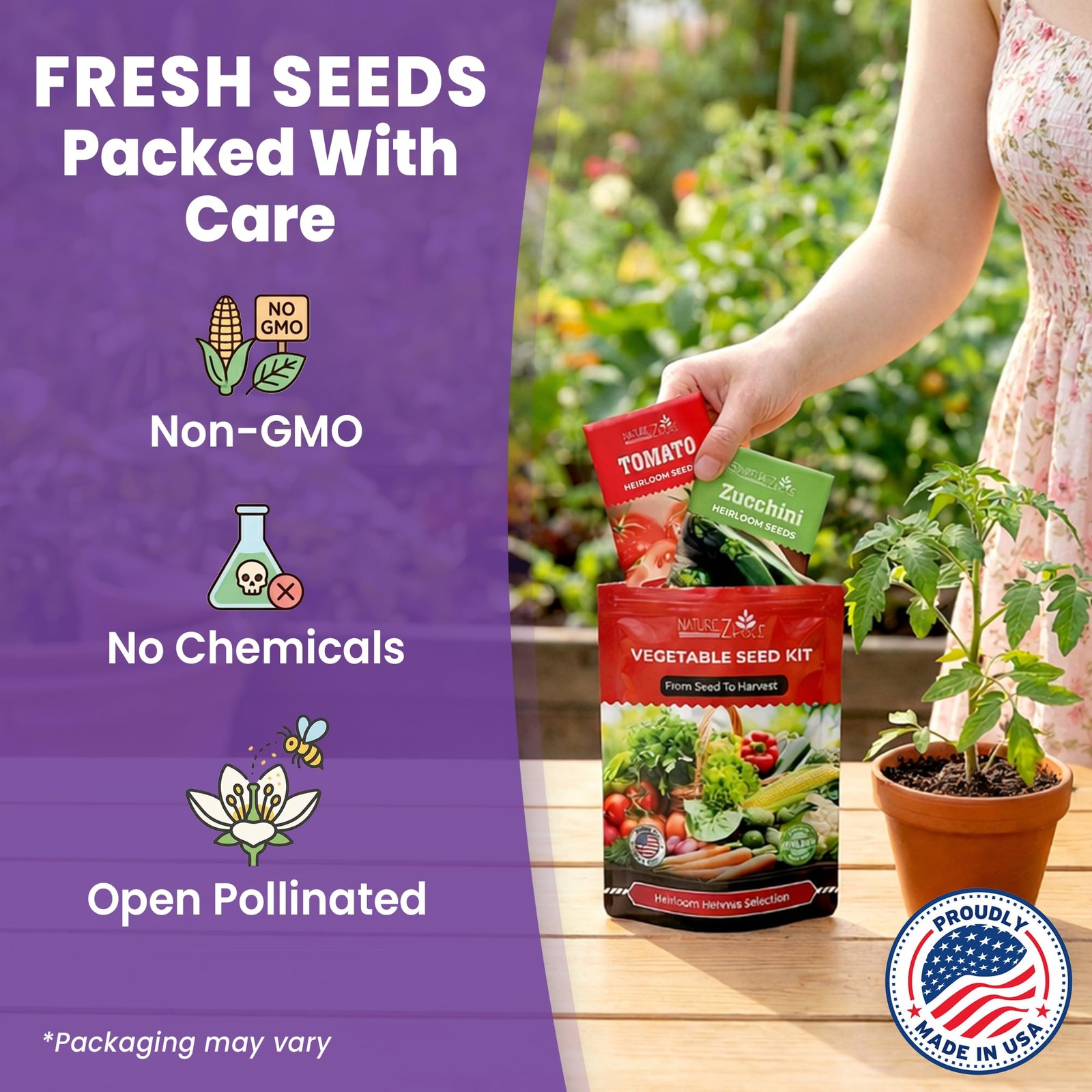 “11 Heirloom Seeds Variety Pack for Home Garden, Survival & Doomsday Prep”