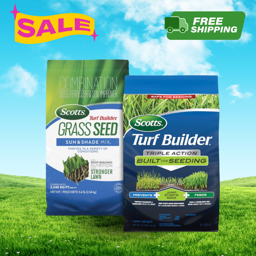 [FASH SALE] Scotts Turf Builder Grass Seed Mix Bundle 9.9 lb Mixed Blend New