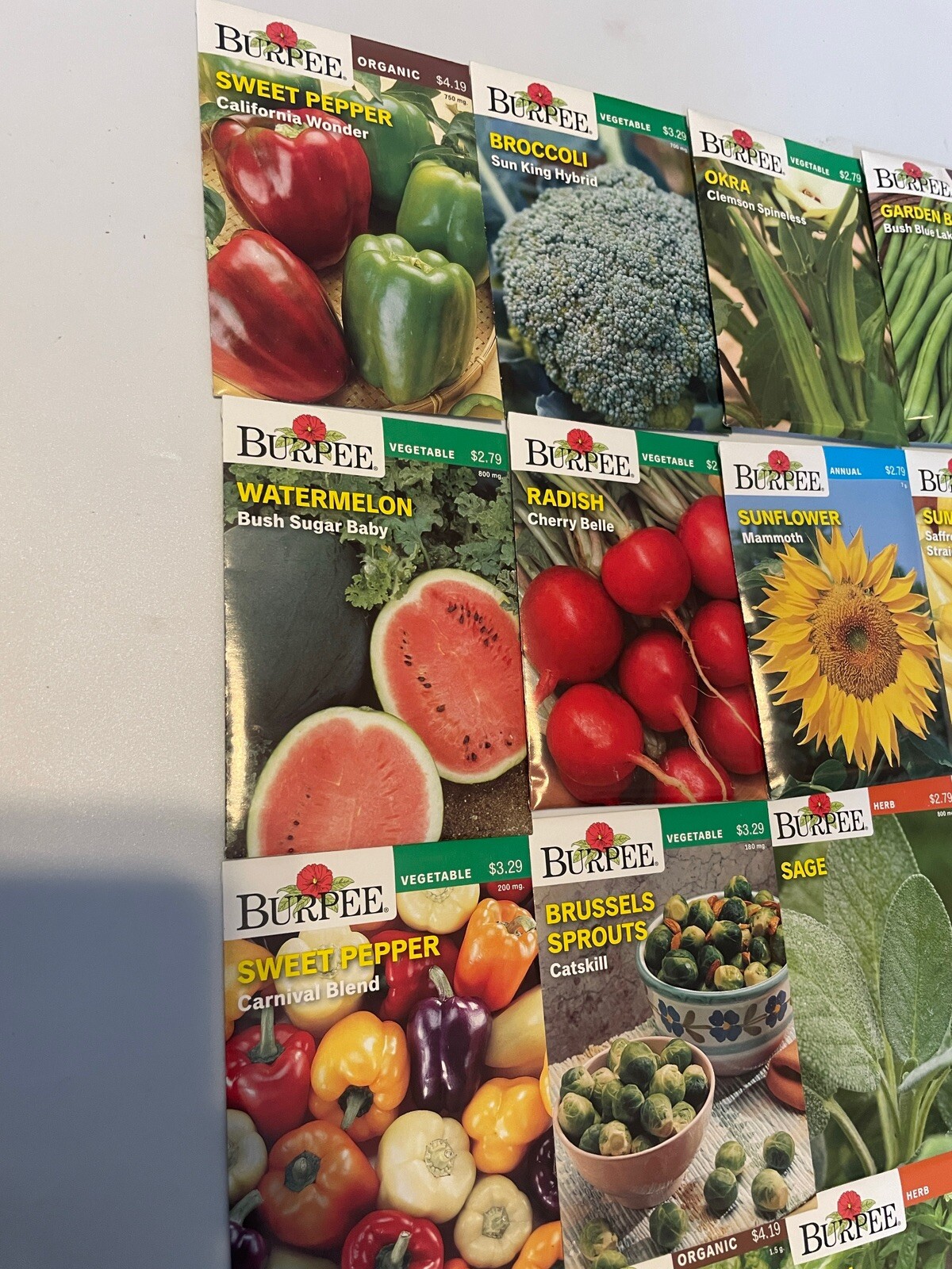 Garden Seeds Lot of 22 Packs of Burpee Vegetable & Herbs Dated 2021