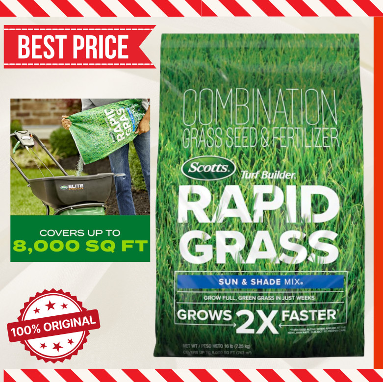Scotts Turf Builder Rapid Grass Sun & Shade Mix 16 lb Grass Seed