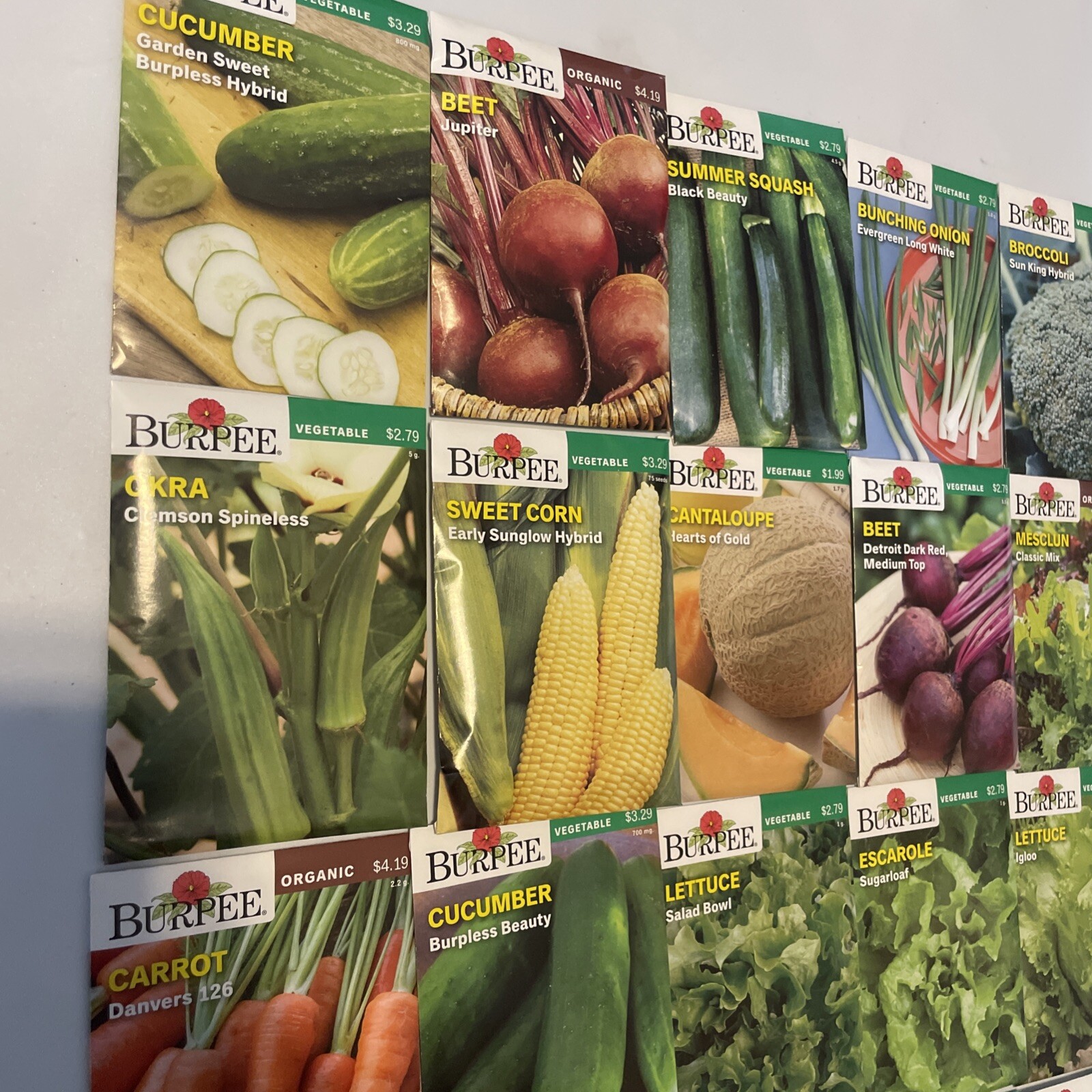 Burpee Garden Seeds Lot of 22 Packs – Vegetable & Herbs Dated 2021