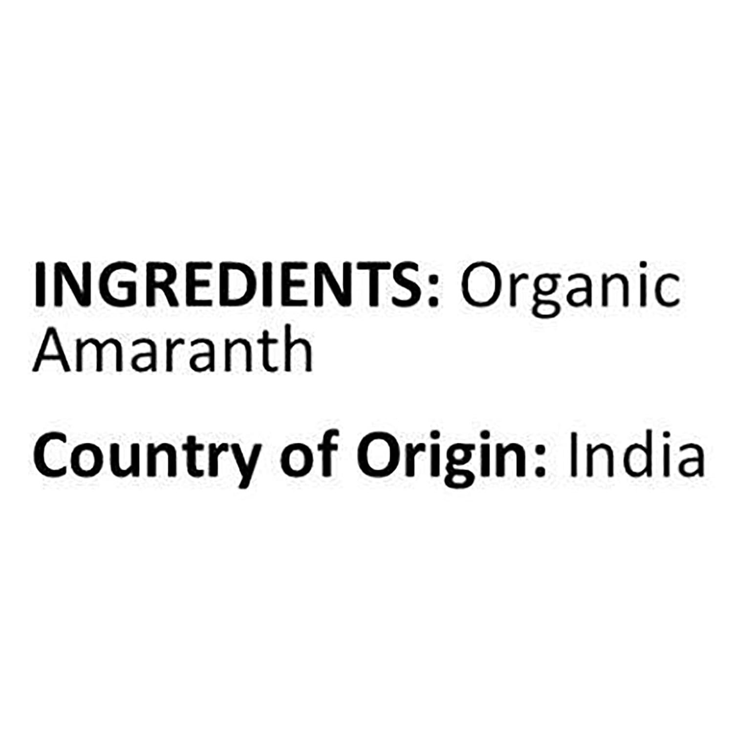 Organic Amaranth Grain, 5 lbs Resealable Bag