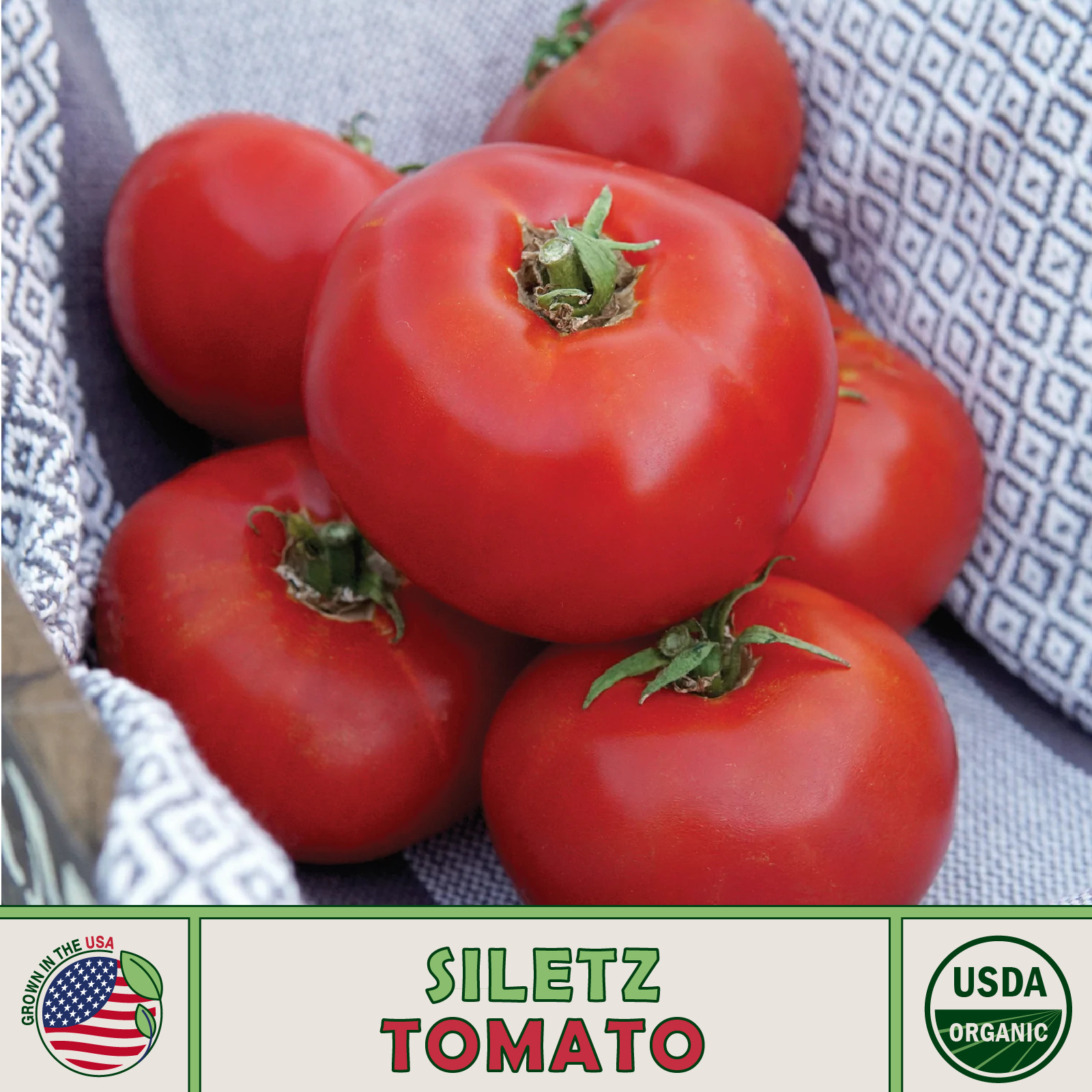 10 Siletz Tomato Seeds, Organic, Open-Pollinated, Non-GMO, Genuine USA