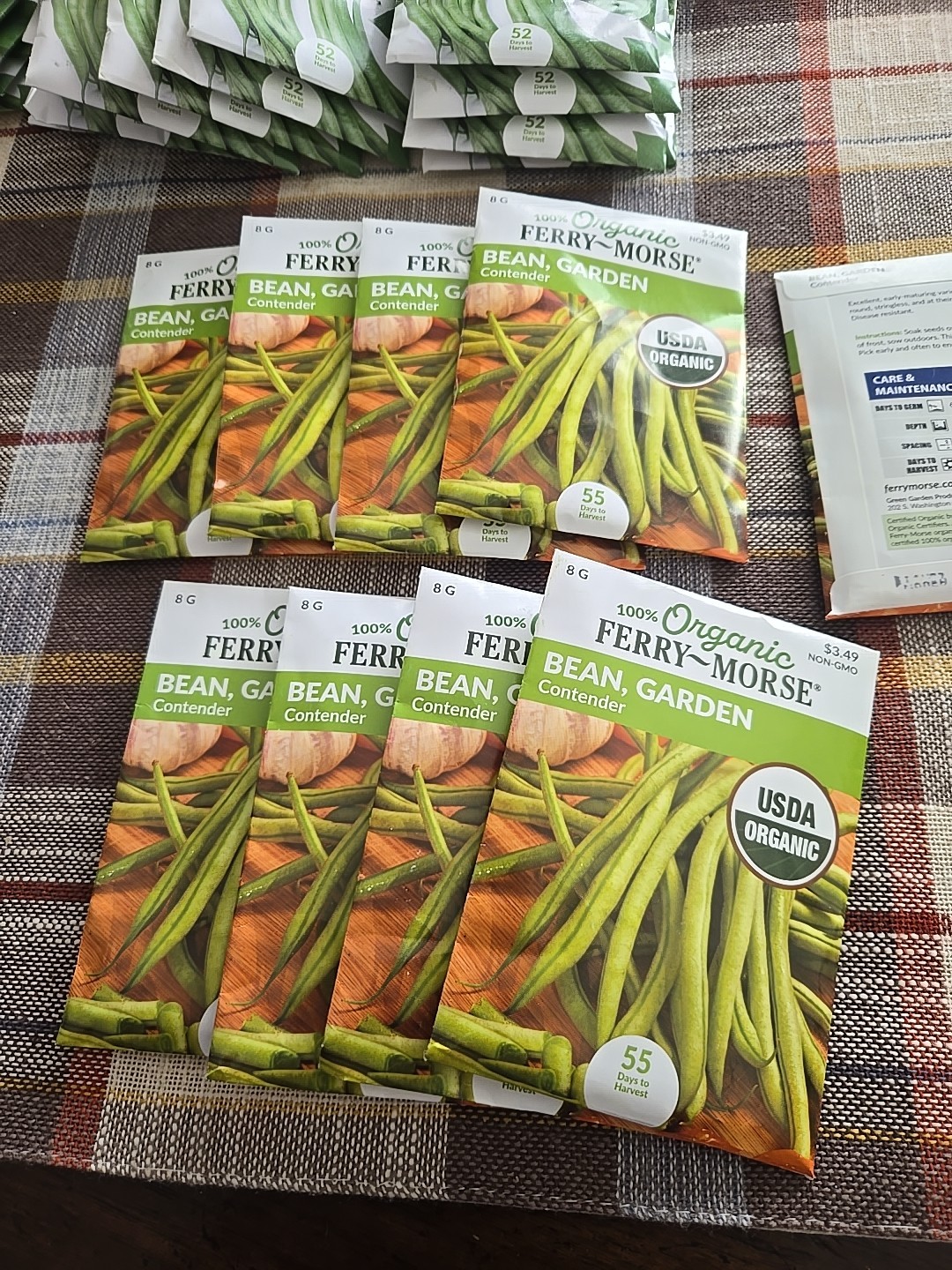 Ferry-Morse 2025 Seed Bean Garden Contender Organic 8G