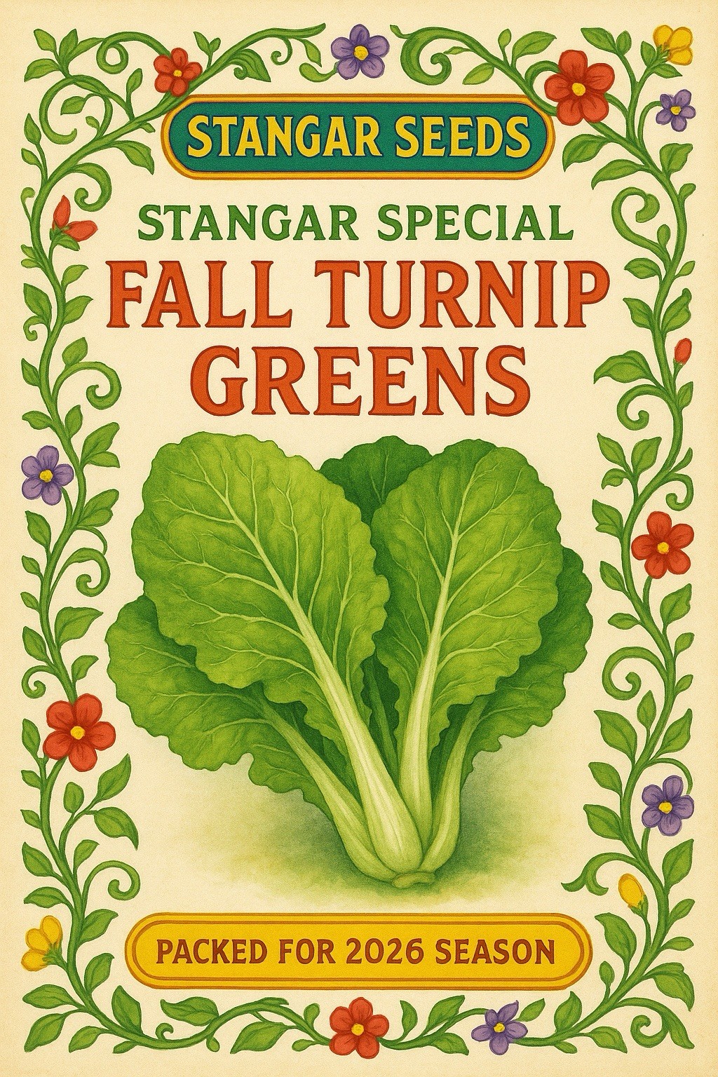 Purple Top White Globe Turnip Seeds Cover Crop Forage Brassica Food Plot Non-GMO