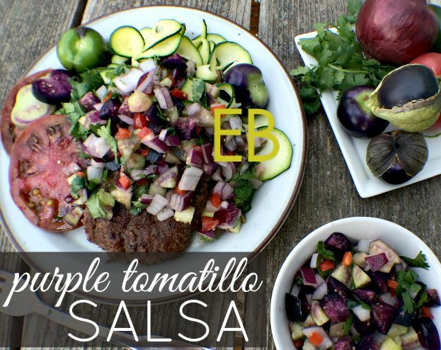 20 Seeds PURPLE TOMATILLO, Organic, Husk Tomato, Miltomate, Physalis