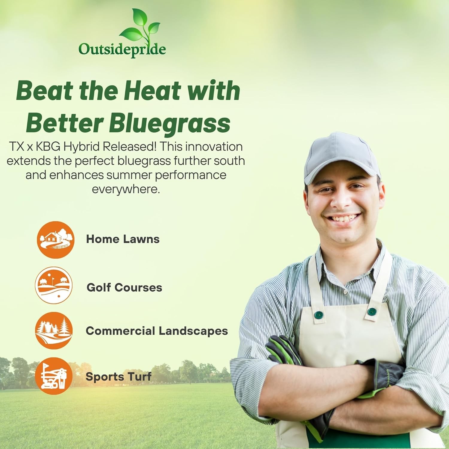 5 LBS – OptiGrowth Coated SPF-30 Hybrid Heat & Drought Tolerant Kentucky