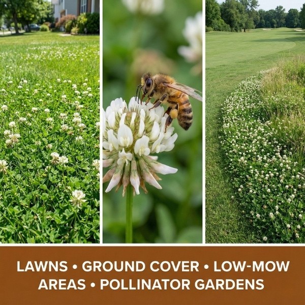 Old Cobblers Farm™ Wicked Tuff Turf White Clover (Legumes) – Green Lawn Cover