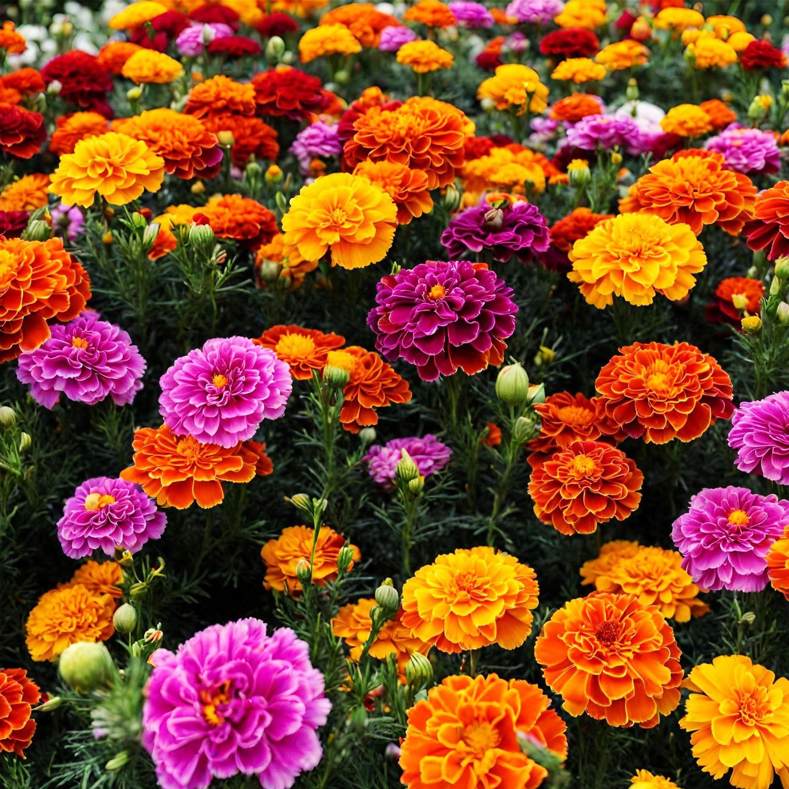 “1000+ NonGMO French Marigold Seeds Attract Bees & Butterflies, Great for