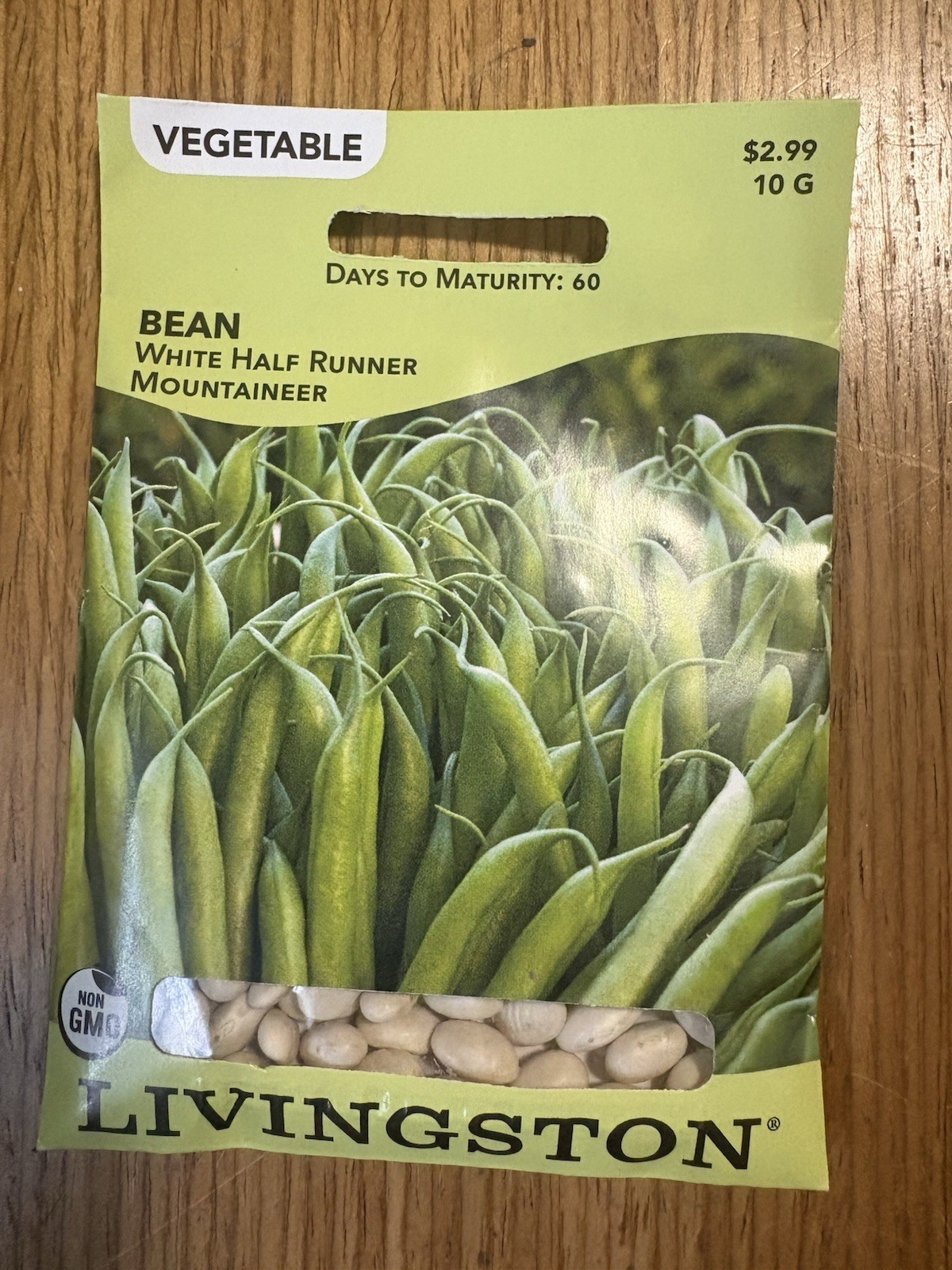 Livingston Seed Company White Half Runner Mountaineer Bean Non-GMO