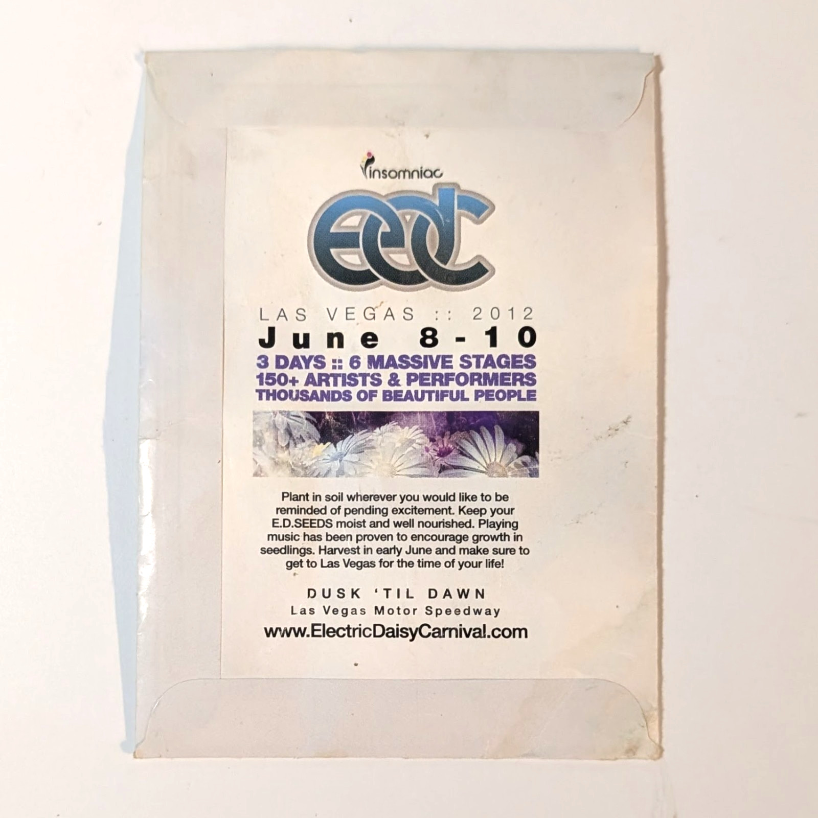 EDC Electric Daisy Carvival Seeds Las Vegas 2012, Insomniac, Steve Aoki, Avicii