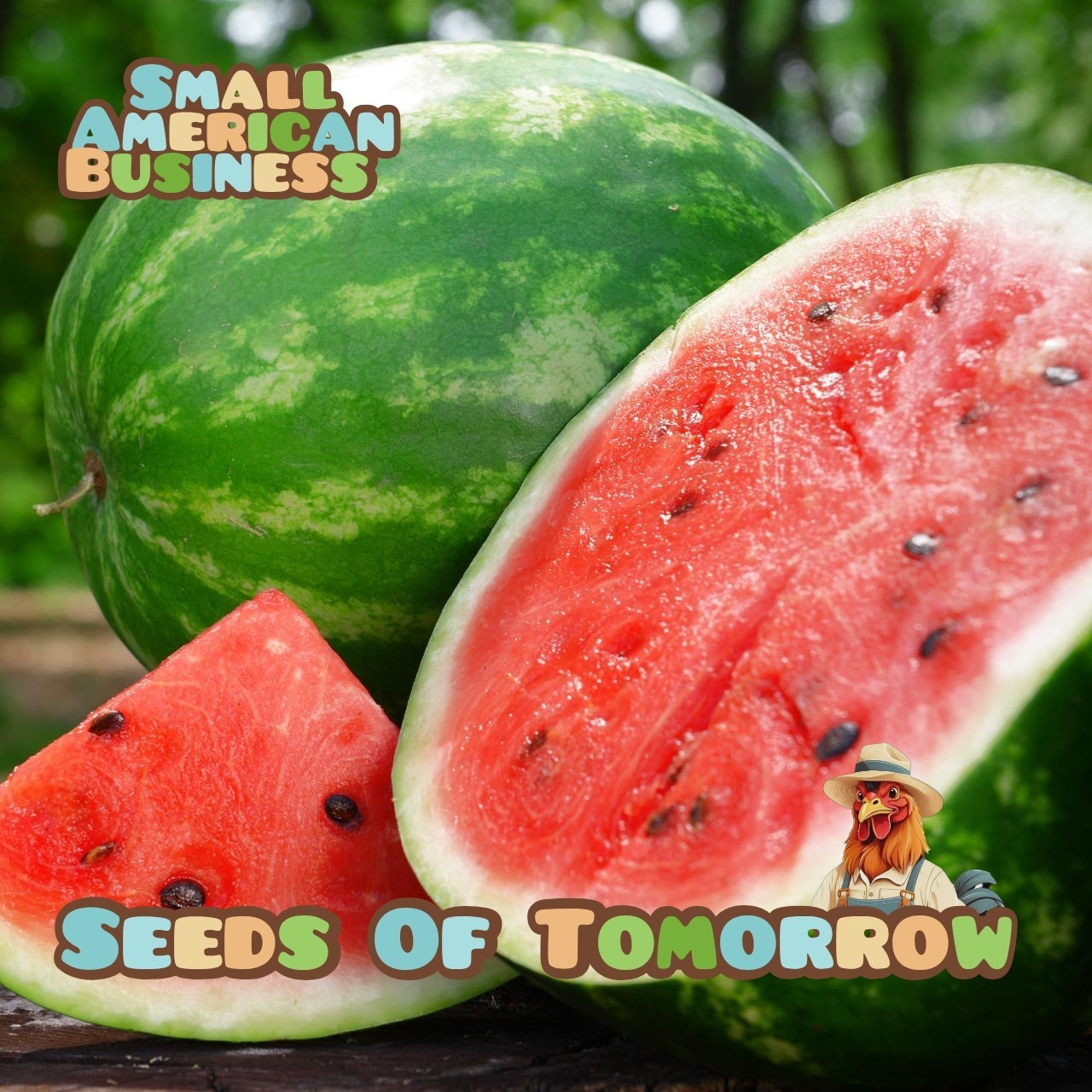 65 Organic Crimson Sweet Watermelon Seeds Non-GMO Heirloom- With Bonus!