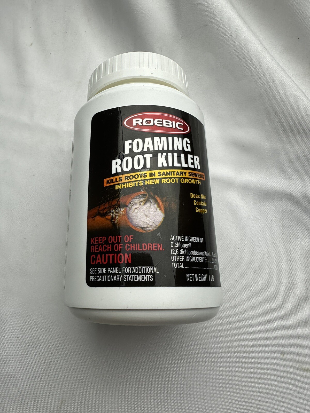 Roebic FRK-1LB FRK Foaming Root Killer, 1-Pound, 1 lb, White
