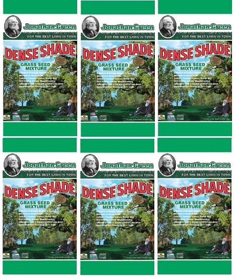 (6) bags Jonathan Green 10600 3 lb Dense Shade Shady Grass Seed Mixture