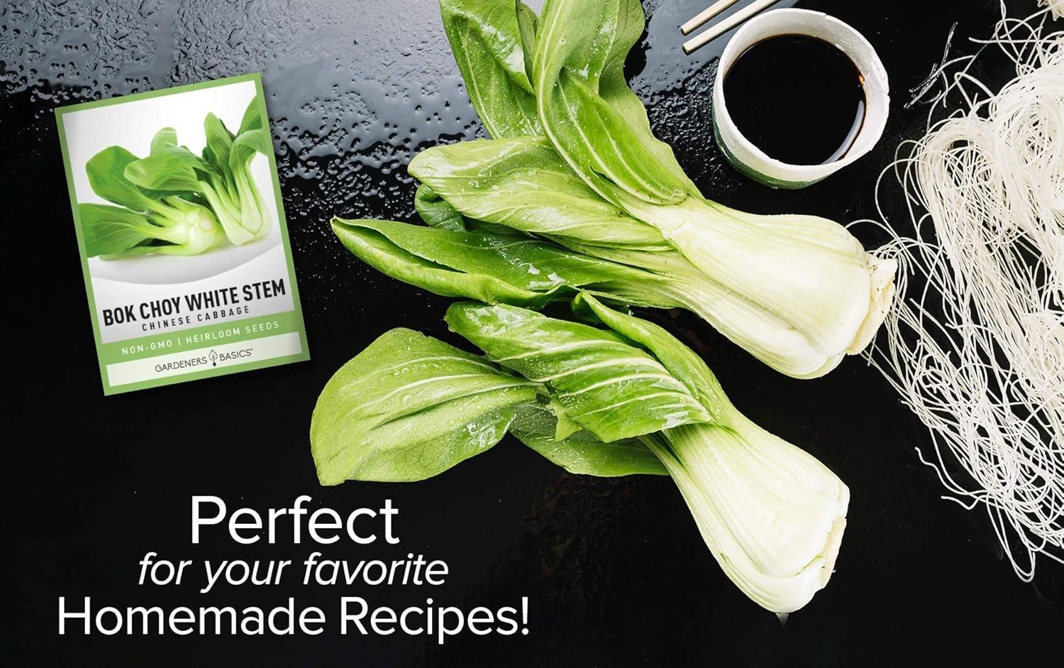 GMO-Free Bok Choy Seeds for Planting – Ideal for Spring and Summer Harvests