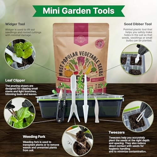 55 Vegetable Seeds Variety Pack – 35,600+ Non 55 Most Popular Vegetable Seeds