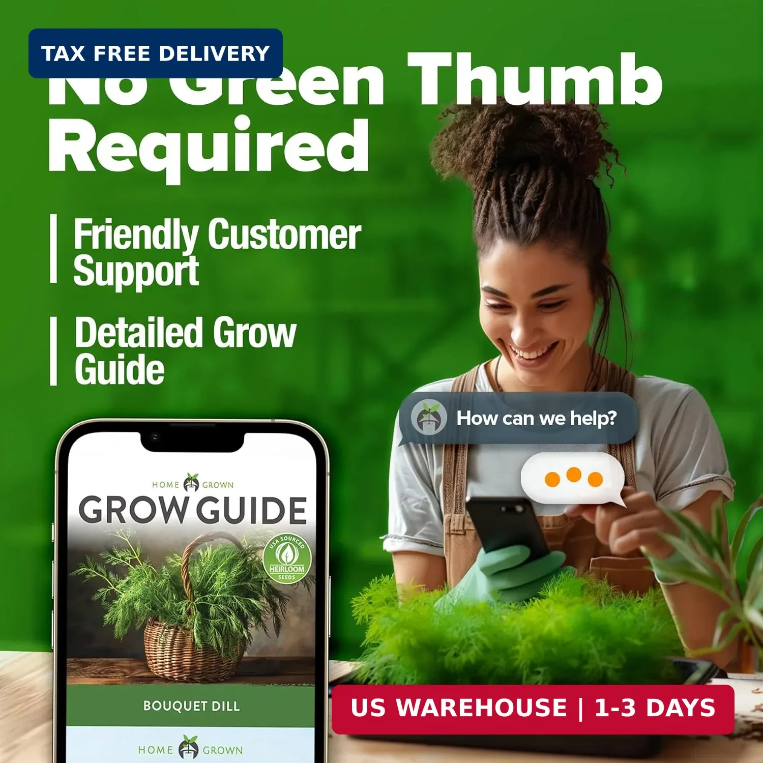 HOME GROWN Non GMO Dill Seeds for Planting 1,014 Bouquet Dill Seeds and Heirloom