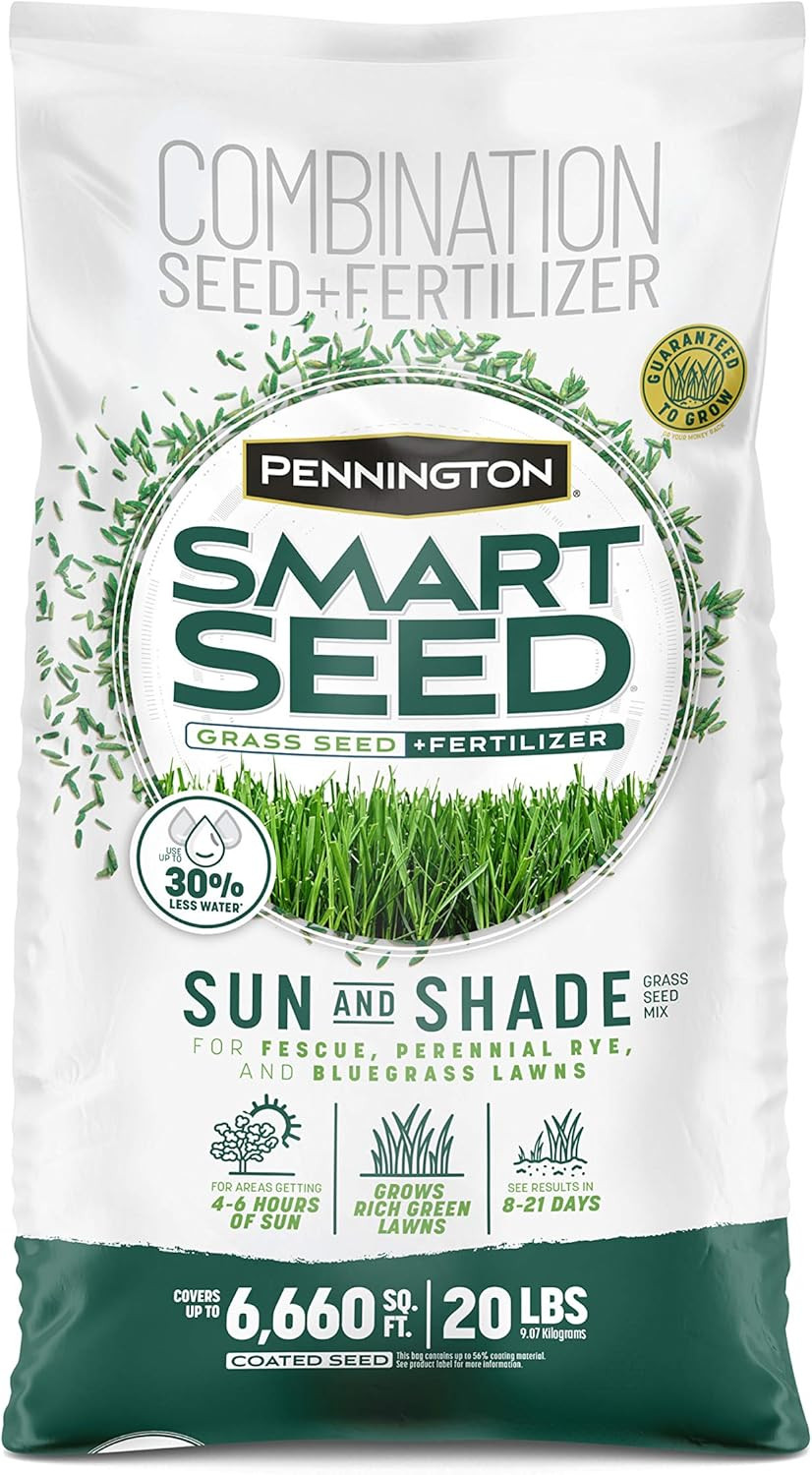 Smart Seed Sun and Shade Grass Mix 20 lb, Black Label