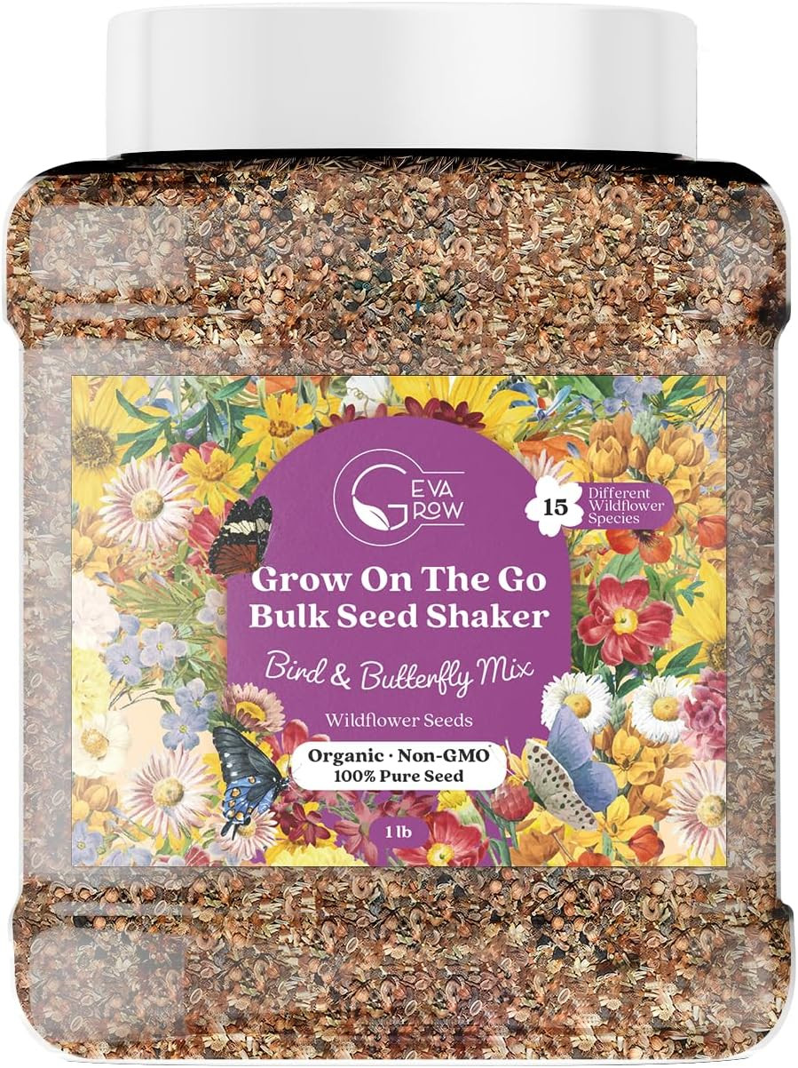 Mini Wildflower Seed Shaker – save the Bees Seed Mix, by | 80,000+ Seeds | Poll