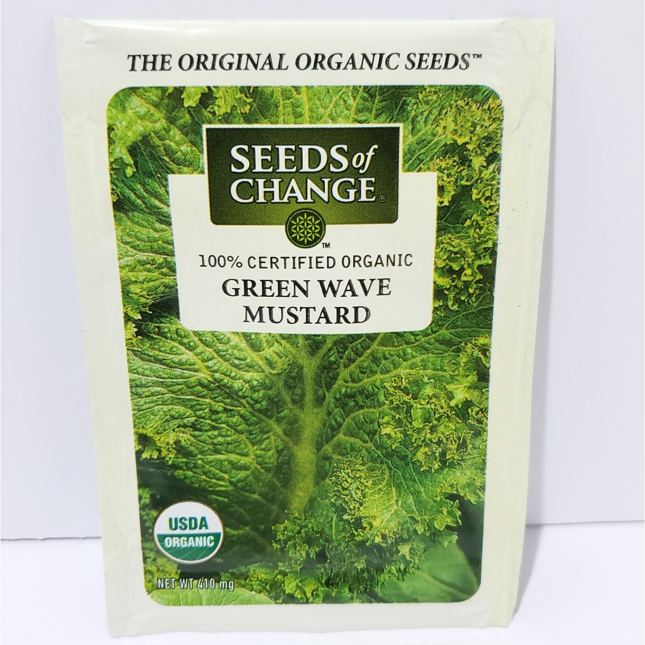 Seeds of Change Organic (2025) – 1pk 410mg Green Wave Mustard Garden Seed