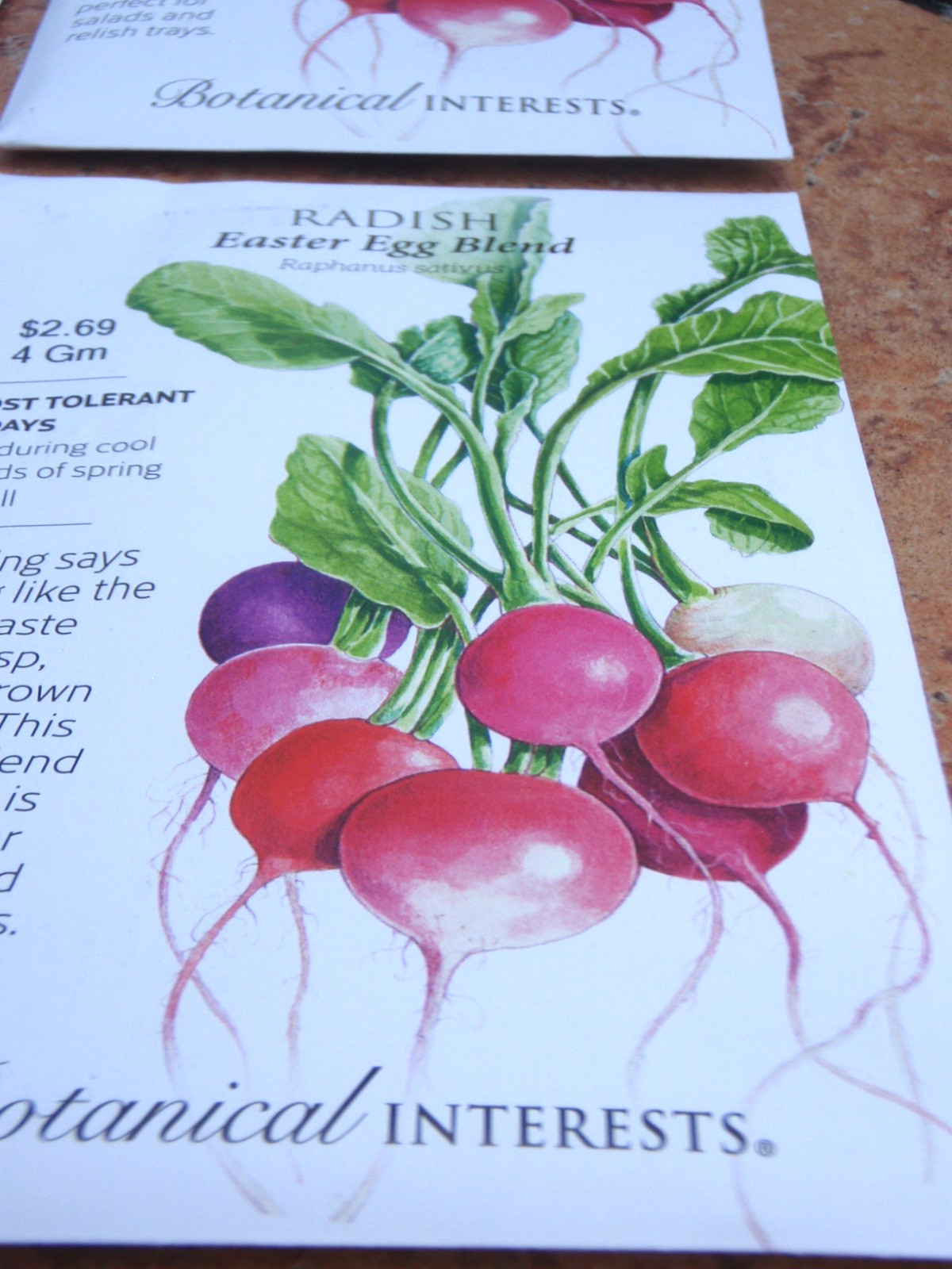 (6 PACK)-BRAND NEW BOTANTICAL INTERESTS EASTER EGG BLEND RADISH-PACKED FOR 2026