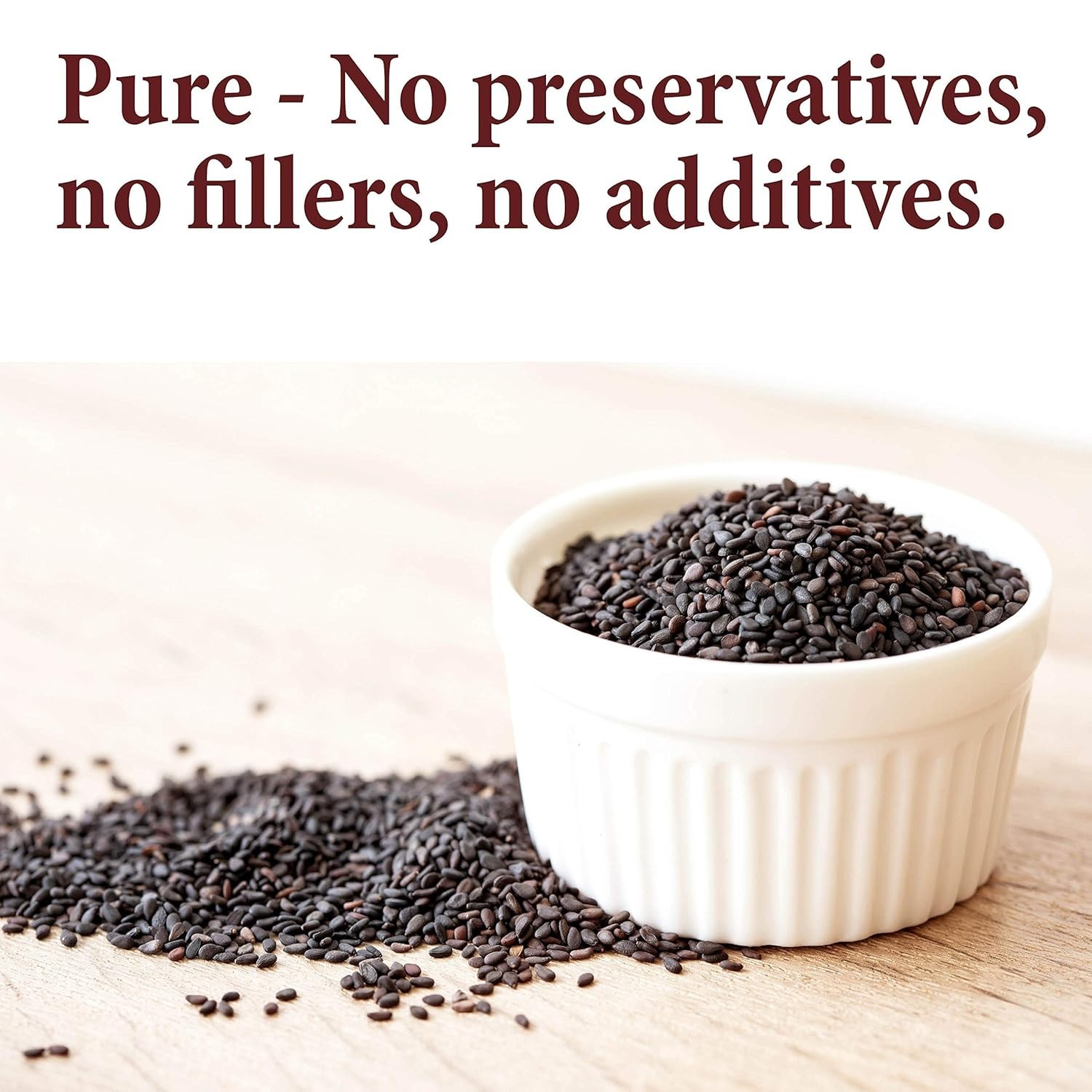 Pure Black Sesame Seeds – 8 oz, & Keto Friendly for Flavorful Meals