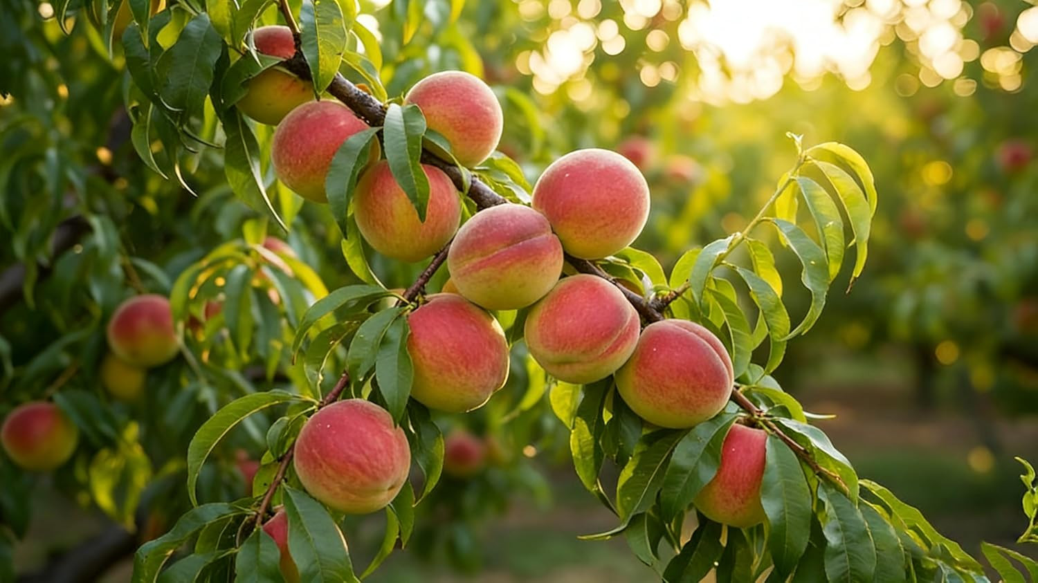Organic Dwarf Peach Seeds for Planting Outdoor, 5Pcs Perennial Organic Peachs Fr