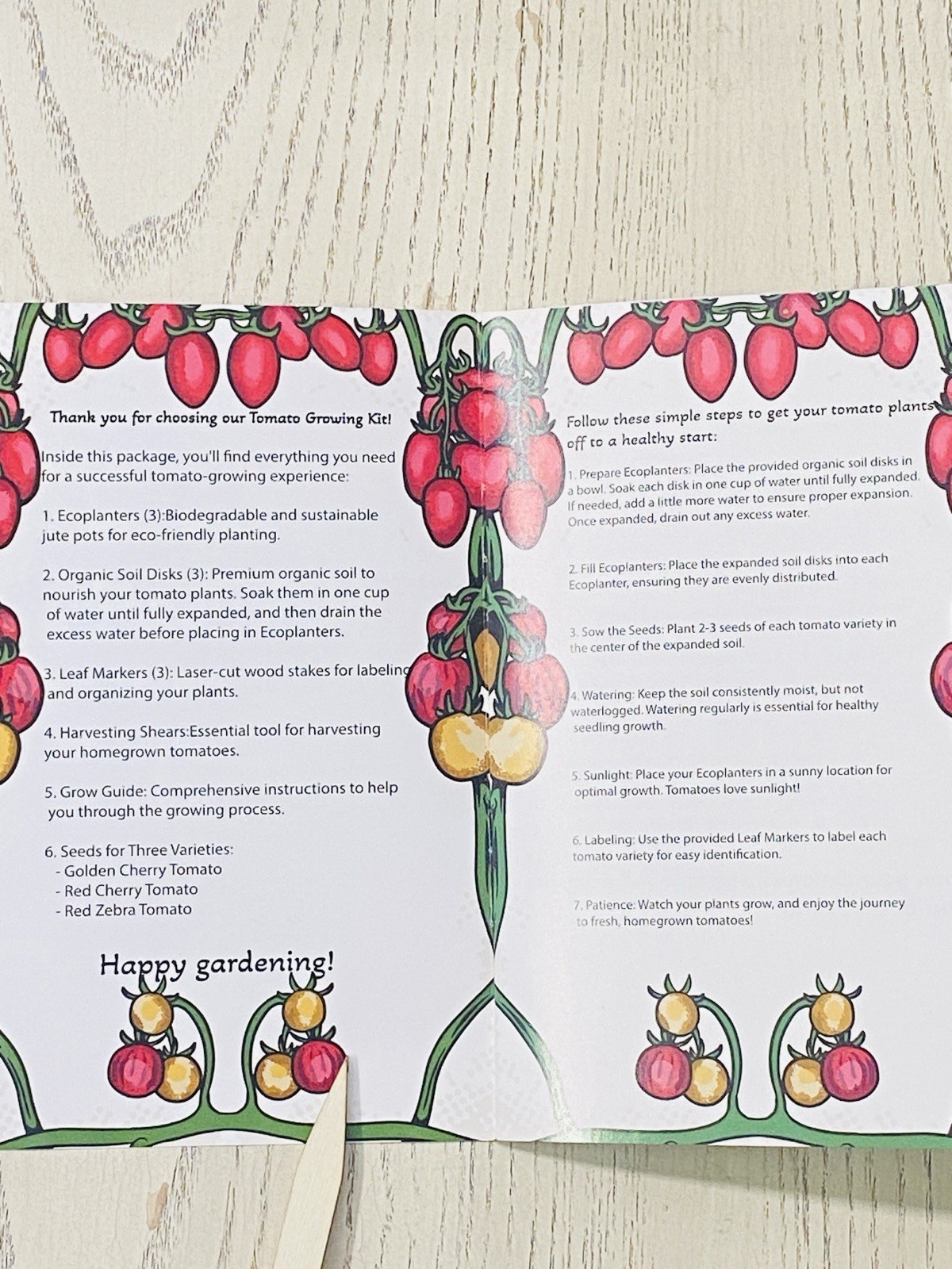 Urban Tropics Tomato Growing Kit Organic Seeds Indoor Garden Gift Set